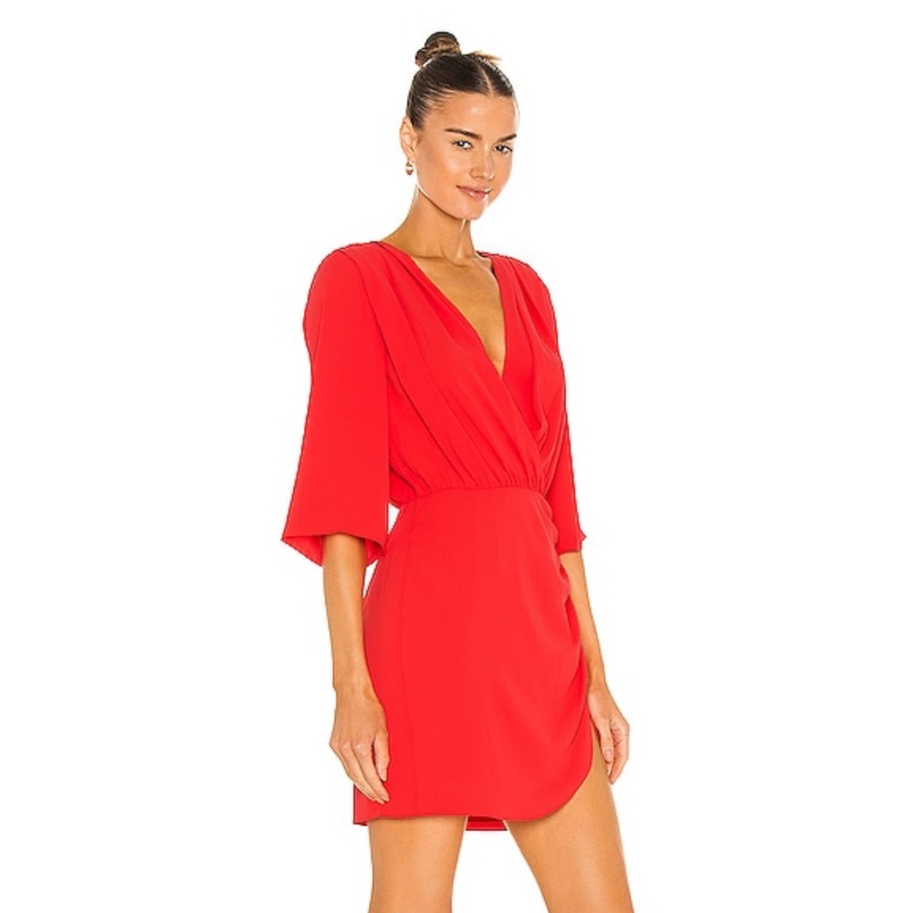 AMANDA UPRICHARD DEMETRA DRESS (CRIMSON)